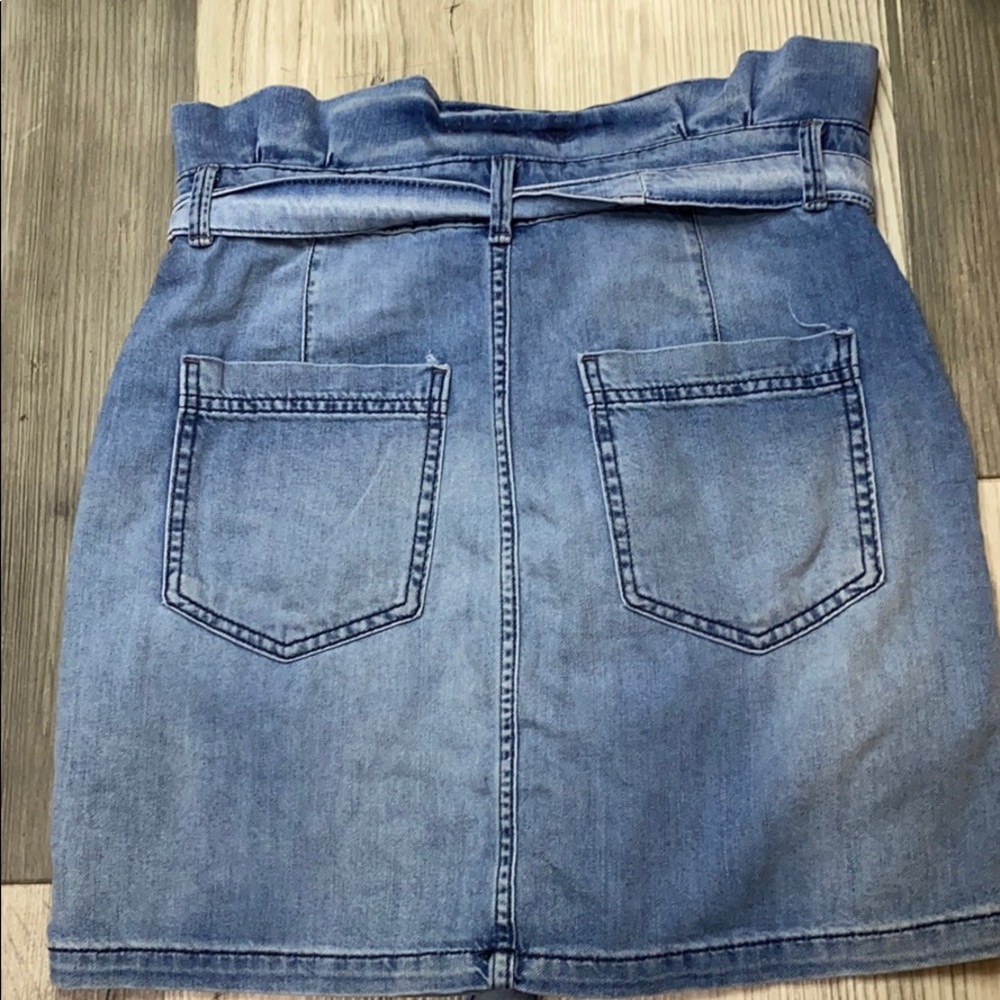 Free People Splendor In The Grass Denim Skirt - Picture 9 of 10